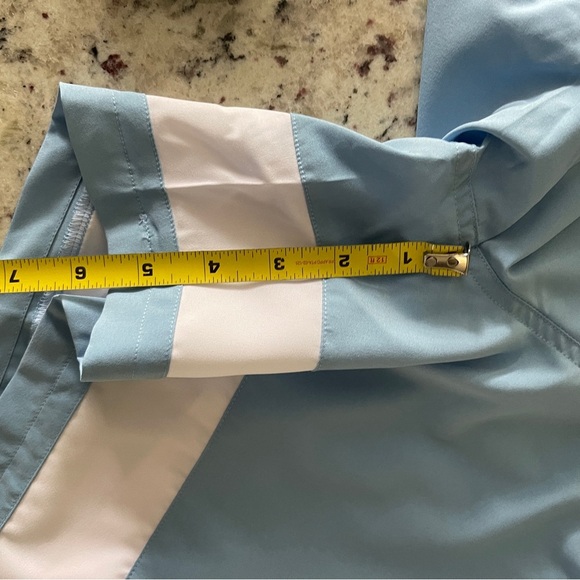 NWT Silkworld Swimming Trunk Compression Liner Size Medium Light Blue White 5.5” - Picture 6 of 8